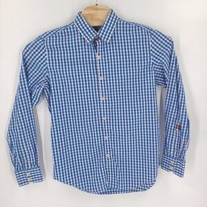 Robert Graham X Shirt Mens Medium Blue Plaid Flip Cuff Button Up